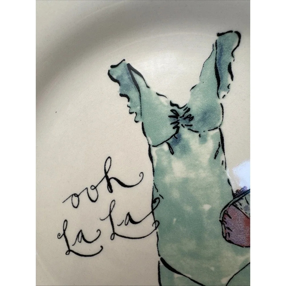 5 Rosanna Luncheon Salad Dessert Plates High‎ Heel Design 8.25 inch diameter